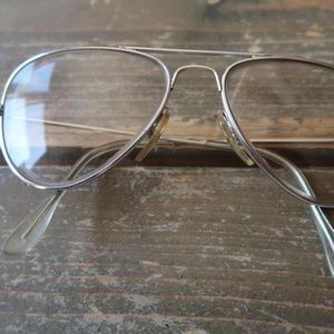 VINTAGE SEYTHOUX Silver AVIATOR EYEGLASSES
